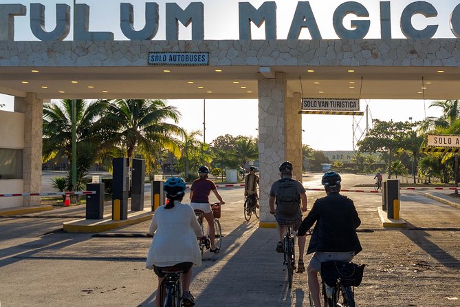 Tulum Bike Tour Tulum Maya Ruins Cenote Swimming Pueblo History Art Tacos Lunch - Recommended Tips