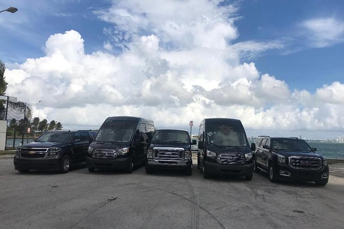 Van Ft Lauderdale Airport or Hotel To Miami Port or Hotel - Vehicle and Luggage Details