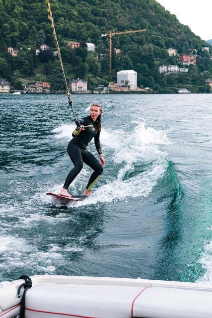 Wakeboard + Wakesurf Experience Private Boat on Lake Como - Duration and Instruction