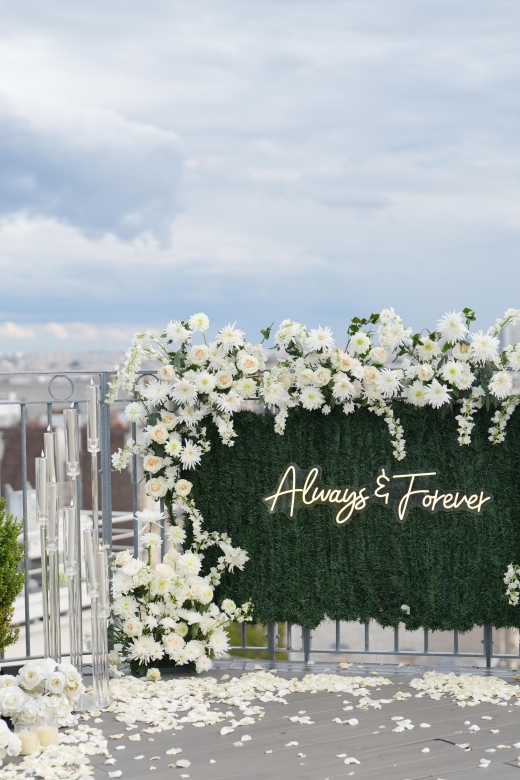 Wedding Proposal on a Parisian Rooftop With 360 View - Proposal Setting