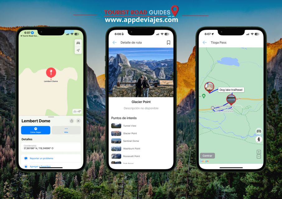 App Self-Guided Road Routes Yosemite National Park - Mariposa Grove Experience