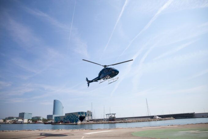 Barcelona: Helicopter Flight Over Barcelona's Coastline - Helicopter Departure