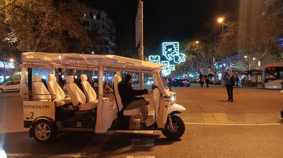 Barcelona: Private Christmas Lights Tour by Eco Tuk Tuk - Experience Barcelonas Festive Decorations