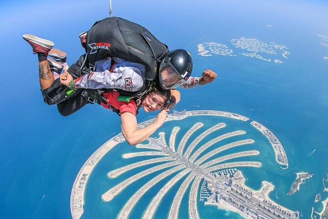 Dubai Skydive Tandem Over The Palm With Optional Transfers - Cancellation and Reviews