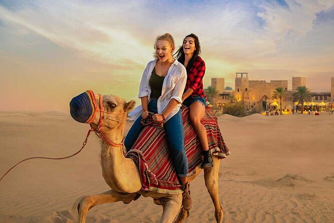 Dubai Sunset Red Dune Safari: Camel Ride, Sandboarding & BBQ - Capture Unforgettable Moments in Photos