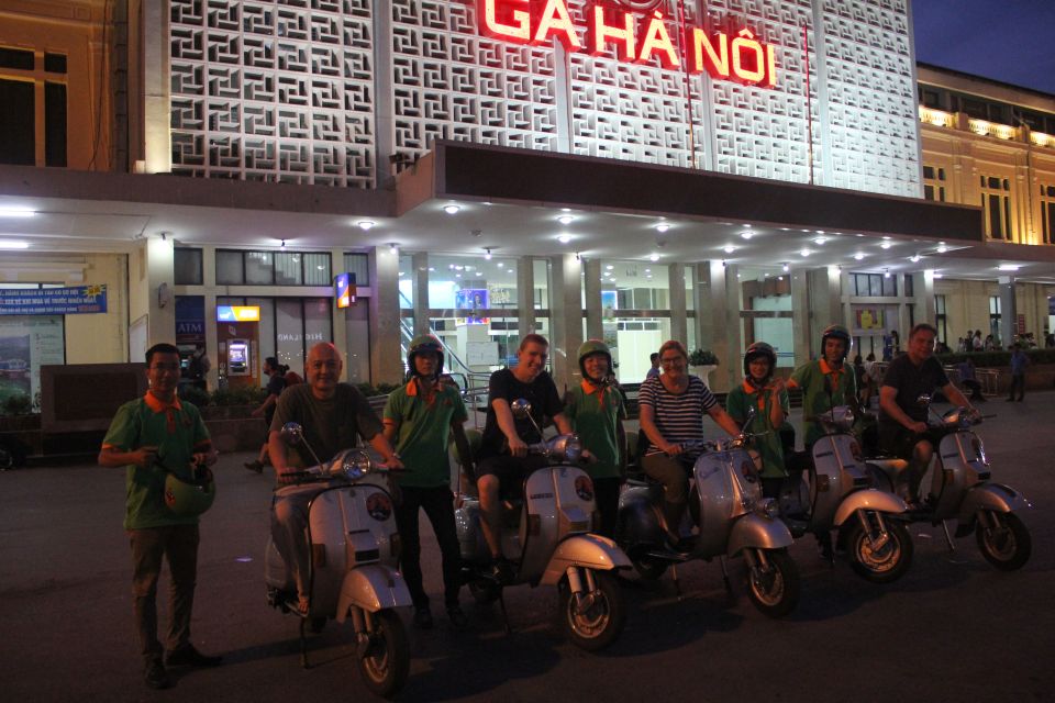 Enjoy Hanoi Like a Local - Vespa & Street Food Tour by Night - Full Tour Description