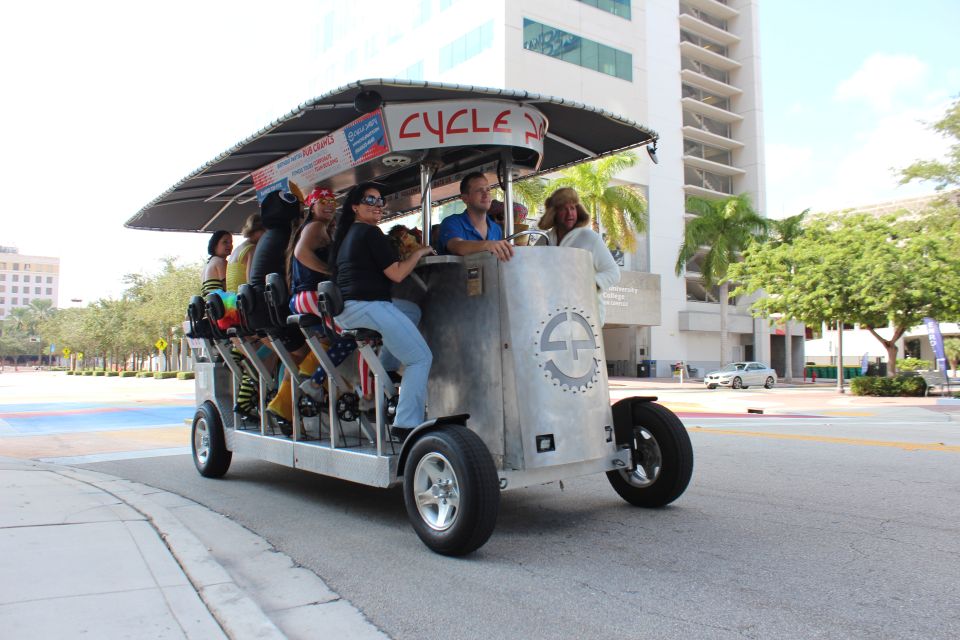 Fort Lauderdale: Party Bike Bar Crawl - Booking Information