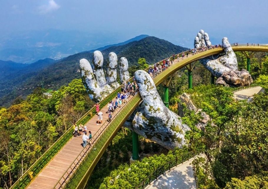 From Danang: Shuttle Bus Danang - Golden Bridge - Scenic Landscapes and Entertainment