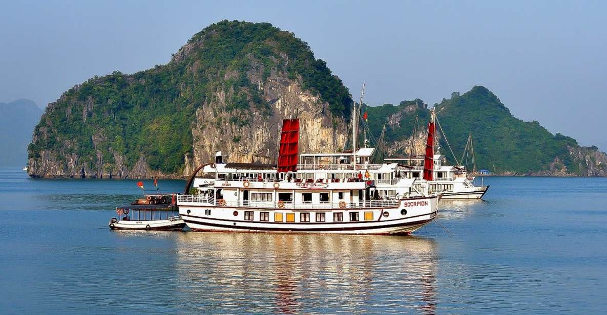 4 from hanoi full day ha long bay trip with seafood lunch From Hanoi: Full-Day Ha Long Bay Trip With Seafood Lunch