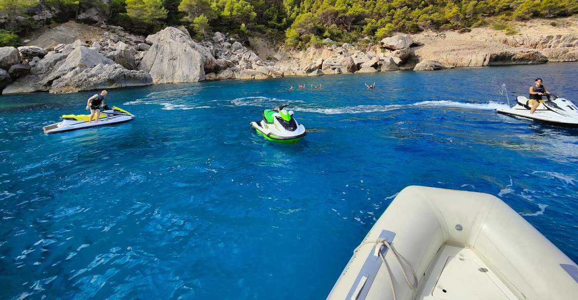 From San Antonio: Jet Ski Tour to Cala Aubarca With Swimming - Location Details and Meeting Point