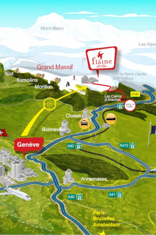 Geneva Airport: Bus Service To/From Araches La Frasse Flaine - Additional Information