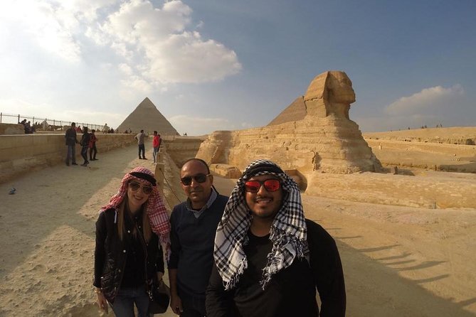 Giza Pyramids Sphinx Sakkara and Memphis Day Tour From Cairo - Common questions