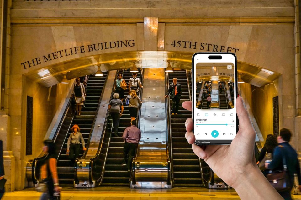 Grand Central Terminal: Walking In-App Audio Tour (ENG) - Inclusions