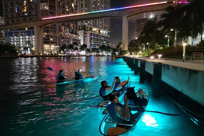 L.E.D. Light Kayak Miami City Lights - Unique Perspective of Miami at Night