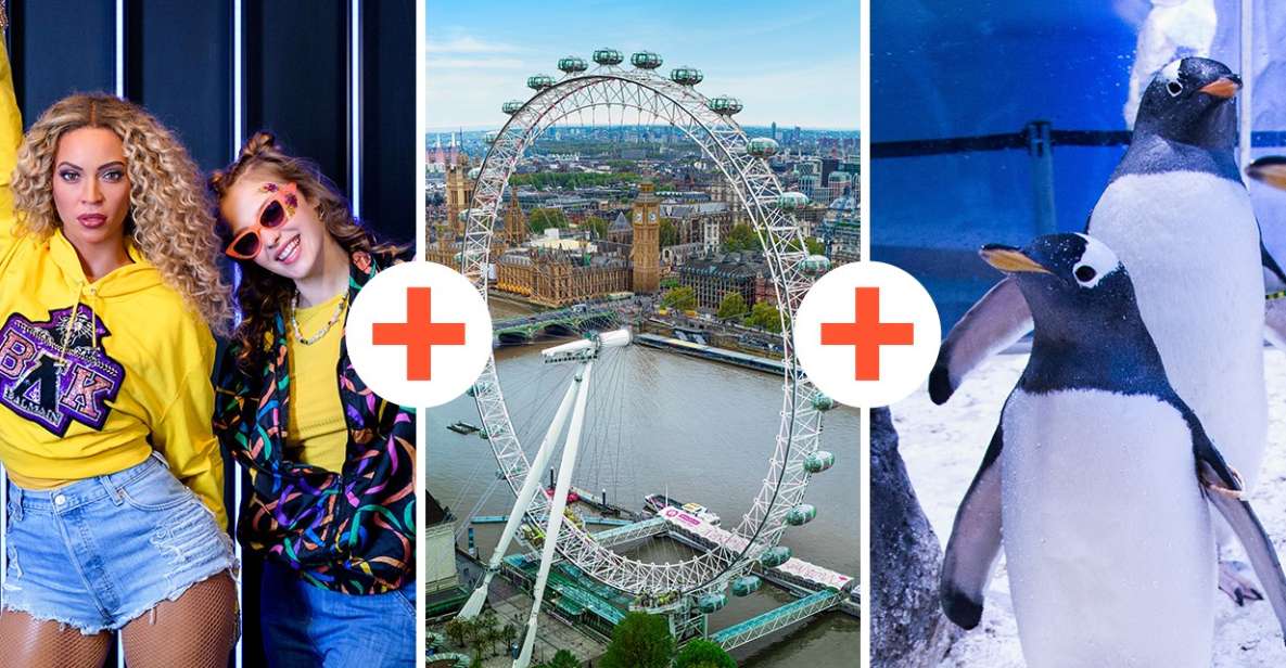 London: Madame Tussauds, London Eye & SEA LIFE Combo Ticket - Detailed Activity Description