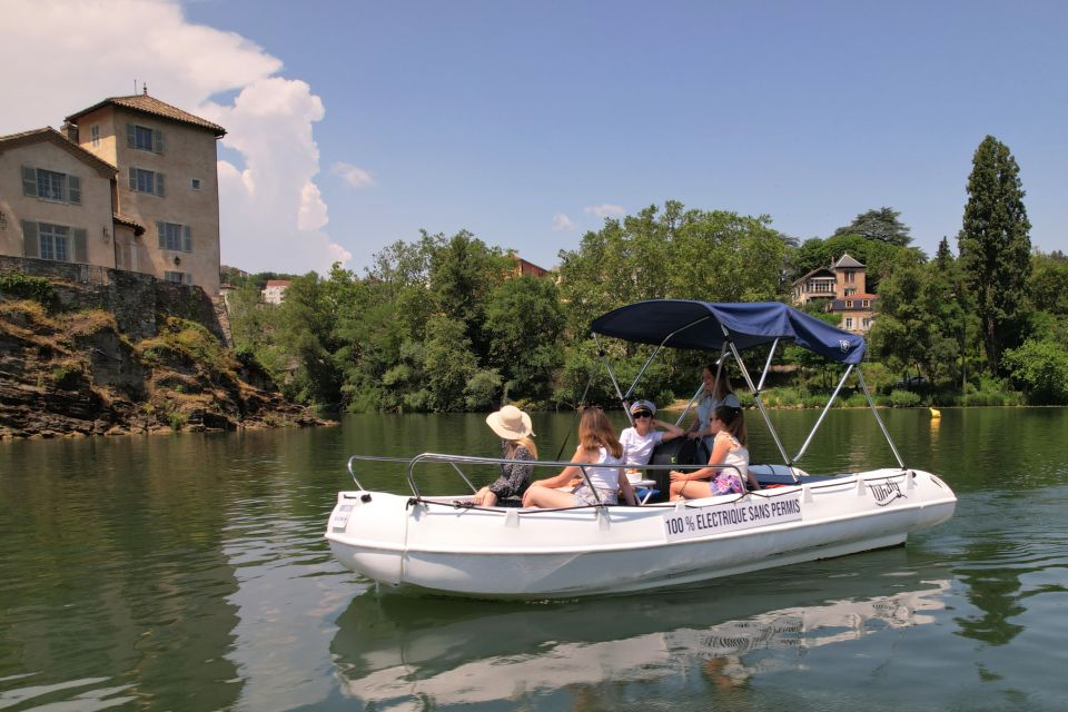 Lyon: From Confluence to Barbe Island in Electric Boat - Detailed Description