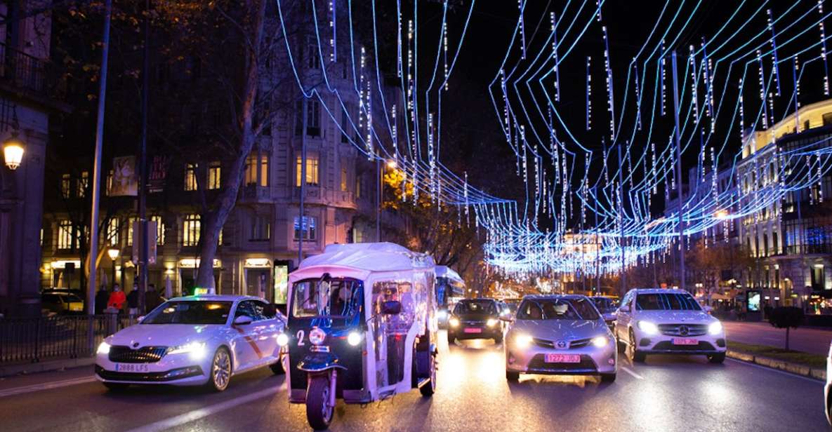Madrid: Private Christmas Lights Tour by Eco Tuk Tuk - Additional Information
