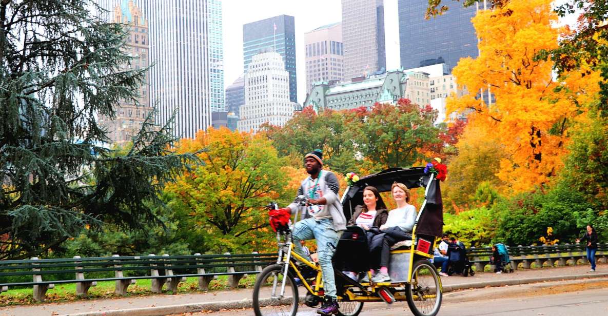 New York City: Pedicab Tour Through Central Park - Inclusions