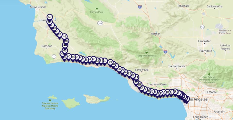 Pacific Coast Hwy (LA <> Santa Maria): Smartphone Audio Tour - Important Information for Participants