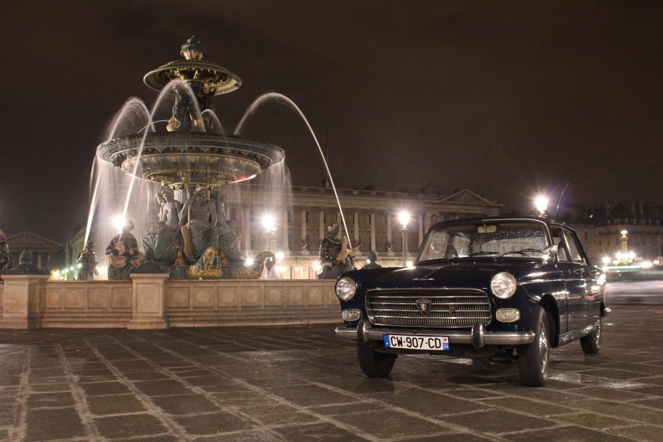 Paris: 1-Hour Tour in a Vintage Car - Important Information