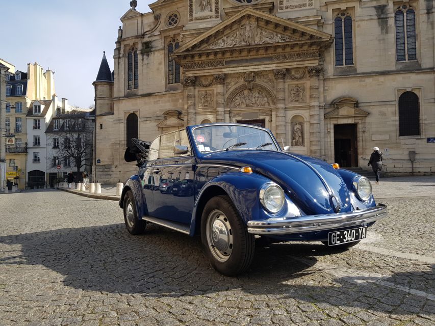 Paris: Private Guided City Tour by Classic Convertible Car - Important Information