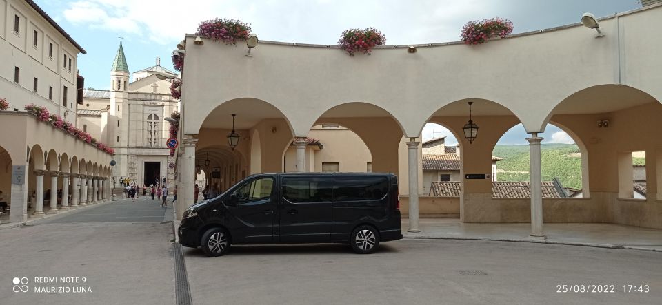 Perugias Airport Transfer to Siena Arezzo by Car or Vans - Included Cities for Van Transfer