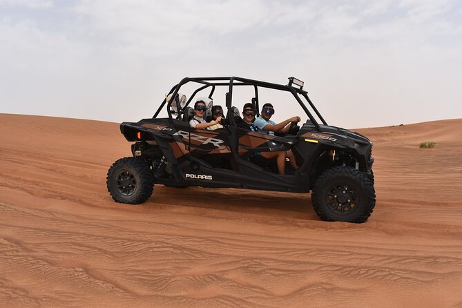 Polaris RZR 1000cc Self Drive 4 Seats Camel Ride and Sandboarding - Unforgettable Desert Excursion