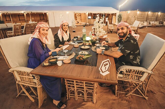 Private Overnight Heritage Desert Safari Stay in Dubai - Dining Experience