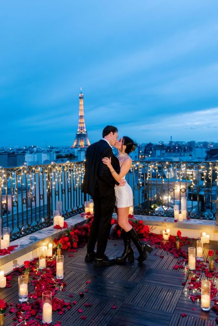 Romantic Proposal on an Eiffel View Palace Terrace - Language and Assistance