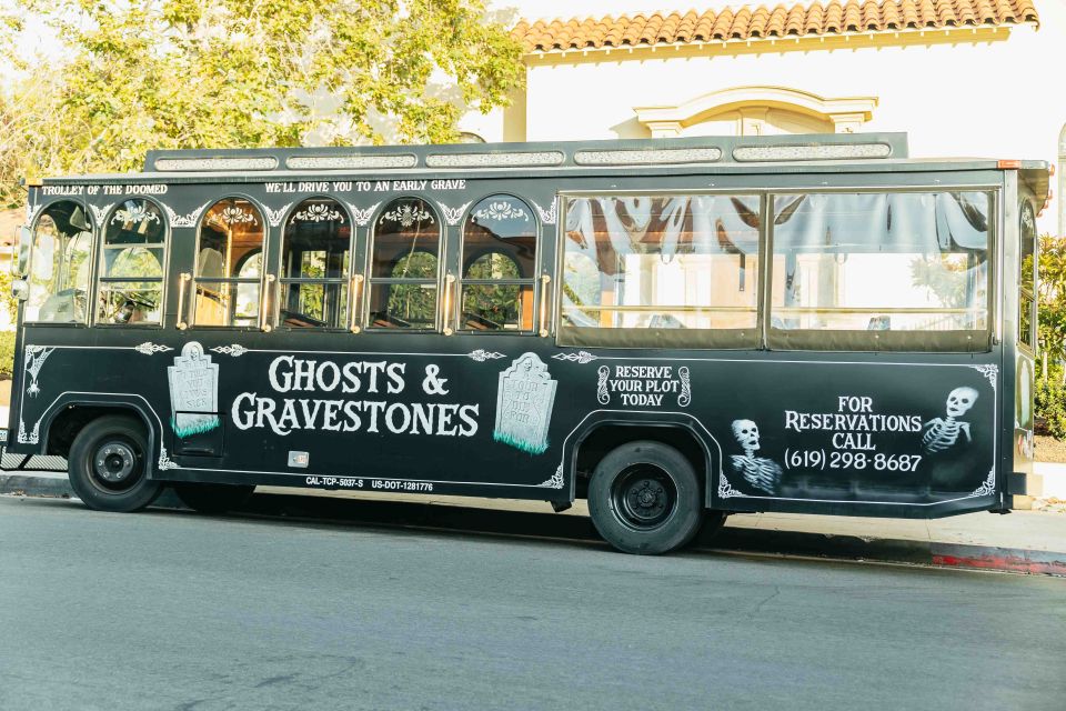 San Diego: Ghosts & Gravestones Trolley Tour - Live Tour Guide and Transportation
