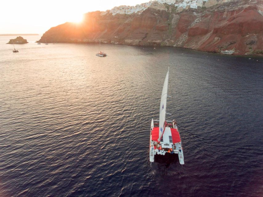 Santorini: Cruise Catamaran With BBQ & Drinks Day of Sunset - Important Information