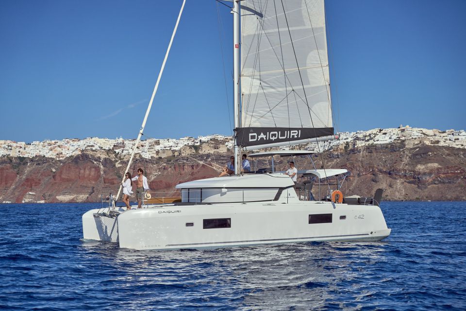 Santorini Oia: Caldera Catamaran Cruise With Meal & Drinks - Important Information for Participants