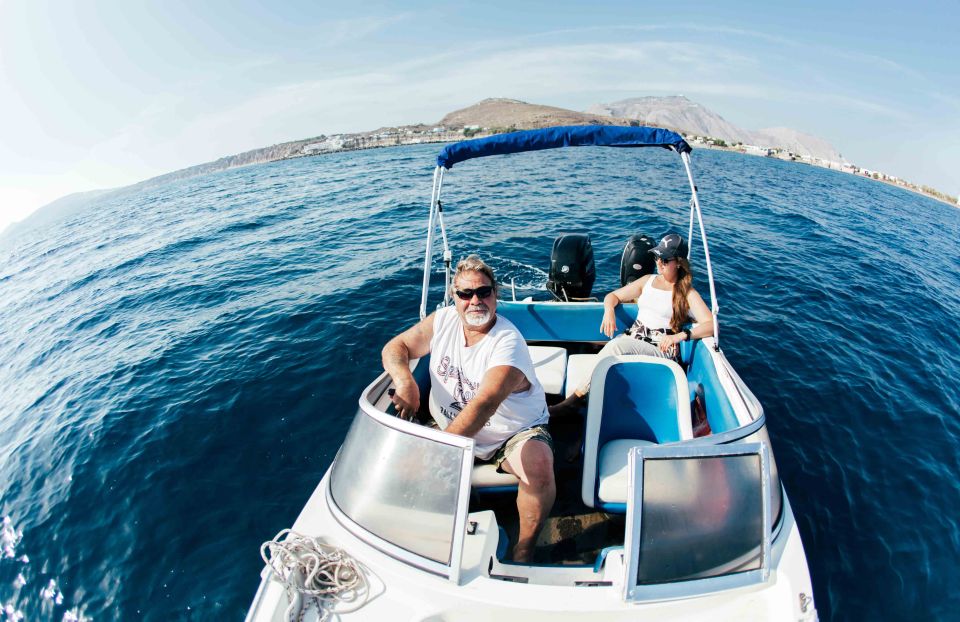 Santorini: Rent a Speedboat License Free - Inclusions & Description