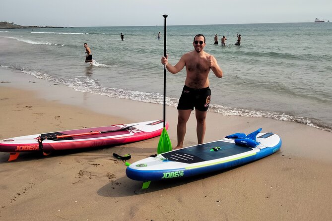 SURF PADDLE Lesson in Matosinhos Beach - Practice Session