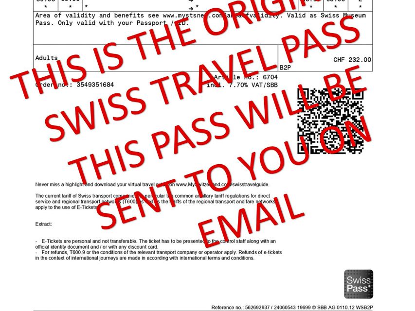 Swiss Travel Pass: Unlimited Travel on Train, Bus & Boat - Validity and Cancellation Policy