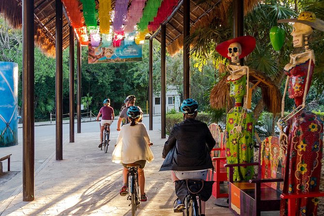 Tulum Bike Tour Tulum Maya Ruins Cenote Swimming Pueblo History Art Tacos Lunch - Guide Expertise