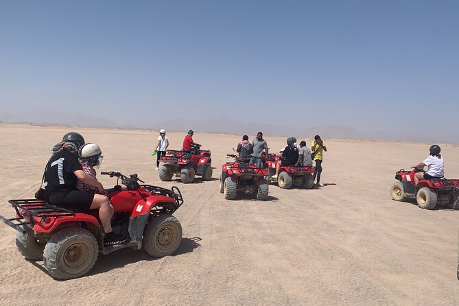 5 Hours Desert Quad Bike Safari & Camel Ride Dinner Folklore - Key Points