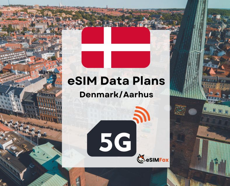 Aarhus: Esim Internet Data Plan for Denmark 4g/5g - Meeting Point Information