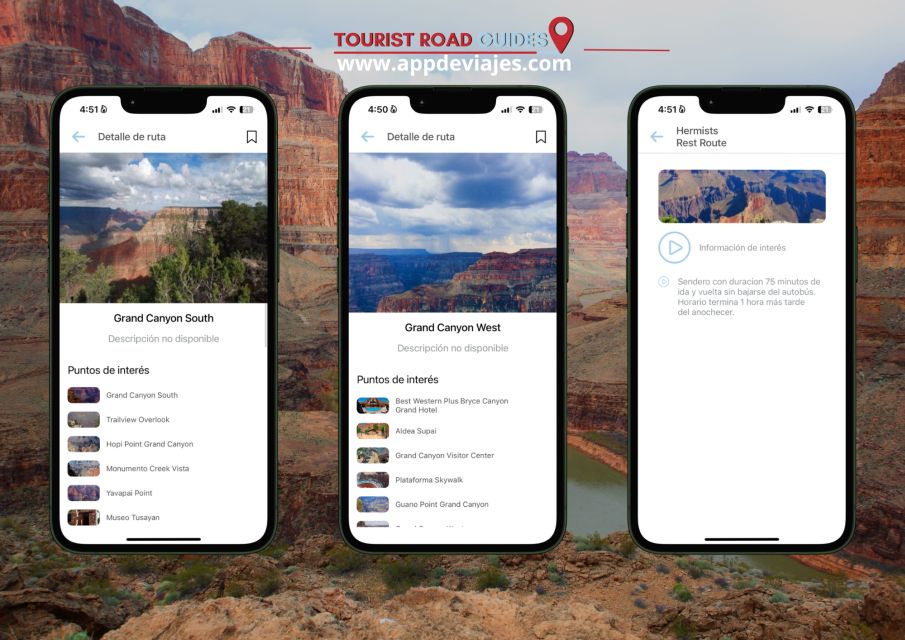 App Self-Guided Road Routes Grand Canyon - Native American Tribes Connection