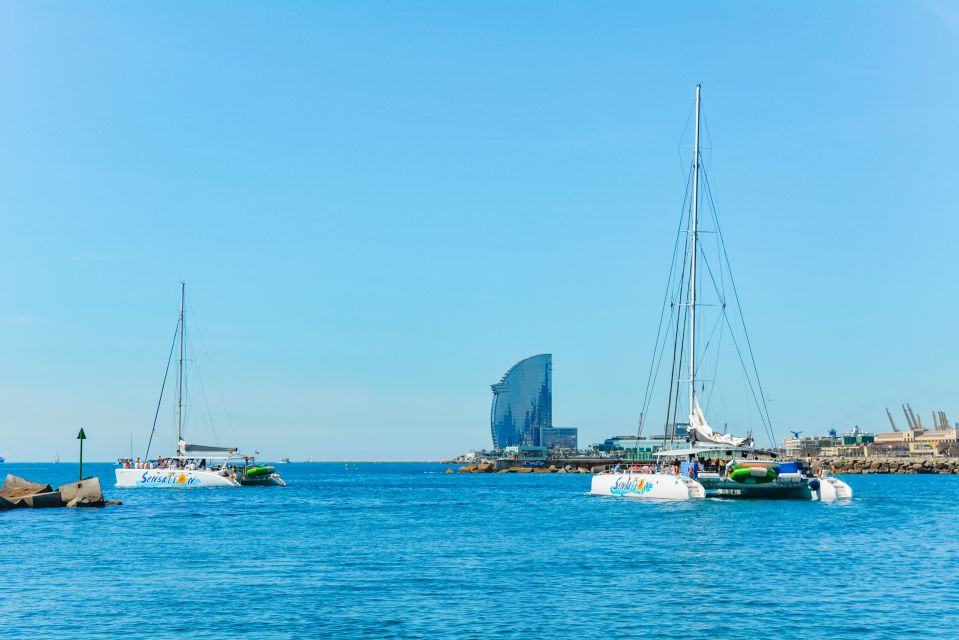 Barcelona: Catamaran Party Cruise With BBQ Meal - Key Features