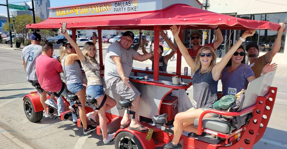 Dallas Party Bike Pub Crawl in Deep Ellum - Additional Information