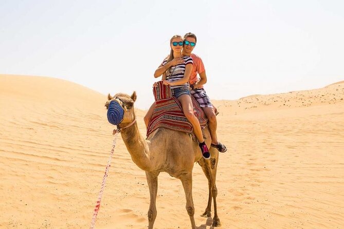 Dubai Desert Safari via 4x4 With Camel Farm, Sandboarding - Pricing and Availability