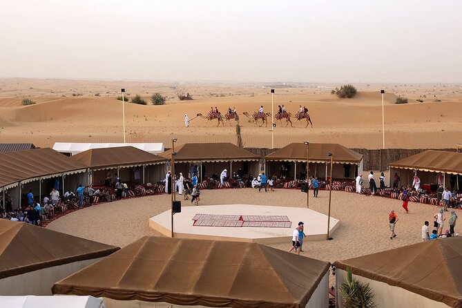 Enjoy the Dubai Fossil Rocks Desert With Sandboarding, Camel Ride,& BBQ Dinner - Common questions