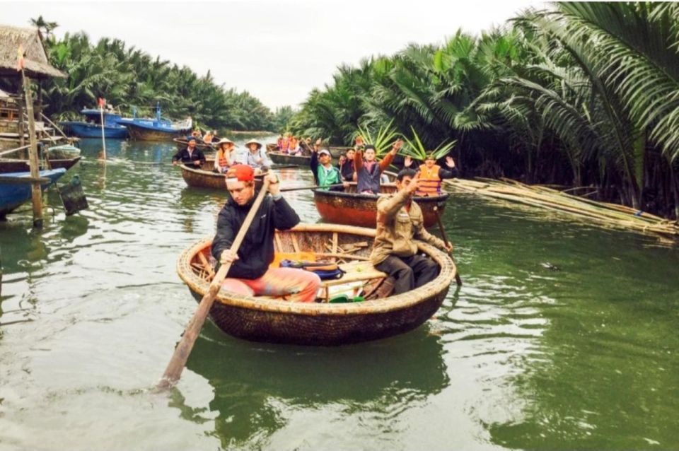 From Da Nang: Marble Mountain- Hoi An Trip -Basket Boat Ride - Exploring Hoi Ans Historic Streets