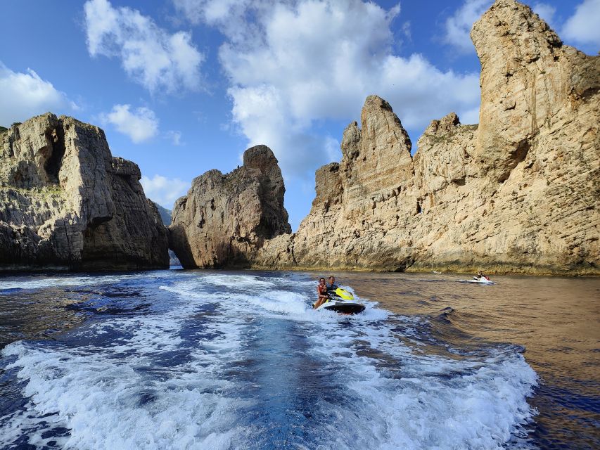 From San Antonio: Jet Ski Tour to Cala Aubarca With Swimming - Booking, Availability, and Pricing