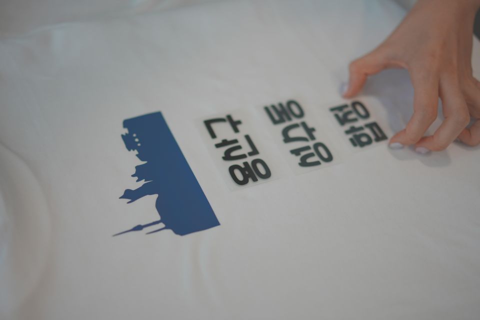 Hangeul, The Korean Alphabet T-shirt Making Class - Reservation and Payment Details
