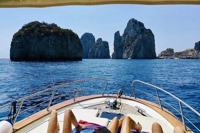Island of Capri by Boat Stunning Landscapes, Swim and Relax - Common questions
