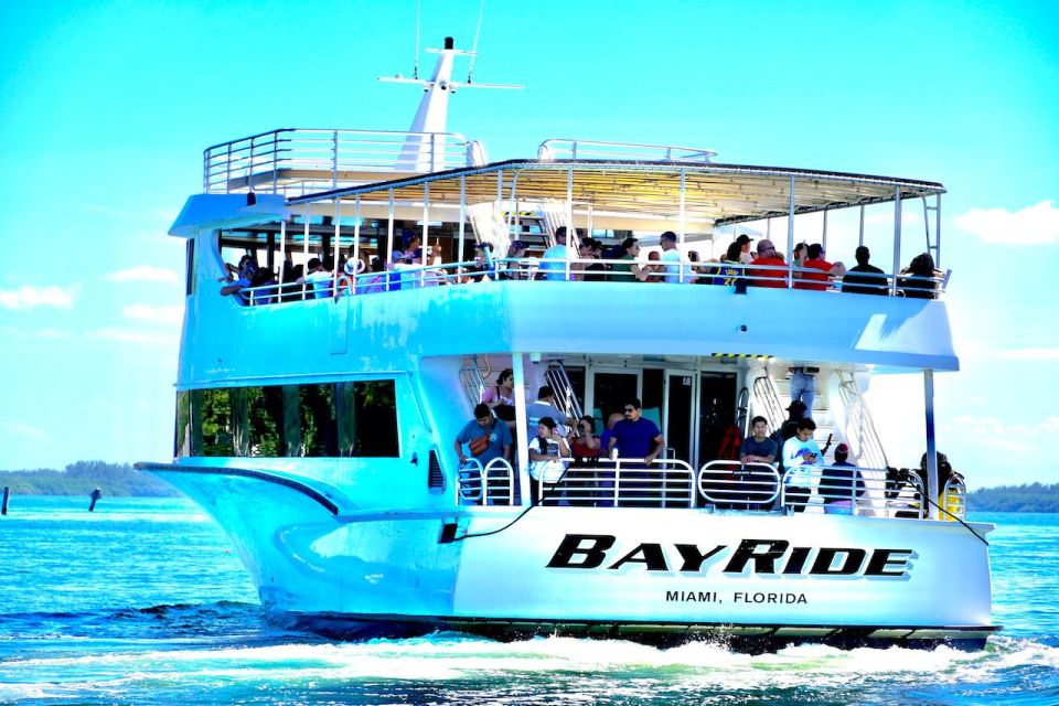 Miami: Beach Boat Tour and Sunset Cruise in Biscayne Bay - Tour Logistics and Meeting Point