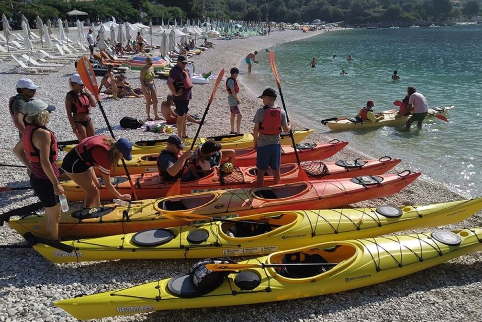 Mikros Gialos: Lefkada Guided Kayak Tour With Refreshments - What to Bring