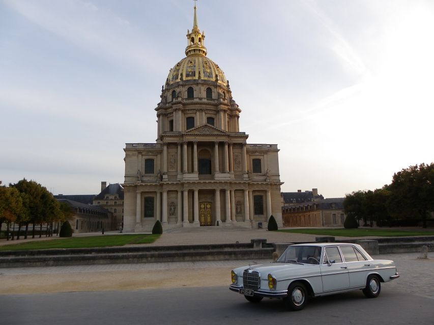 Paris: 2.5-Hour Guided Vintage Car Tour and Wine Tasting - Booking Process